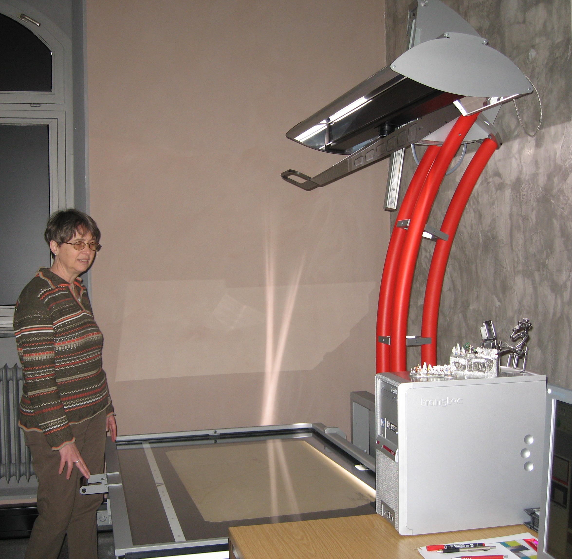 Flachbettscanner der Firma Zeutschel Flachbettscanner der Firma Zeutschel